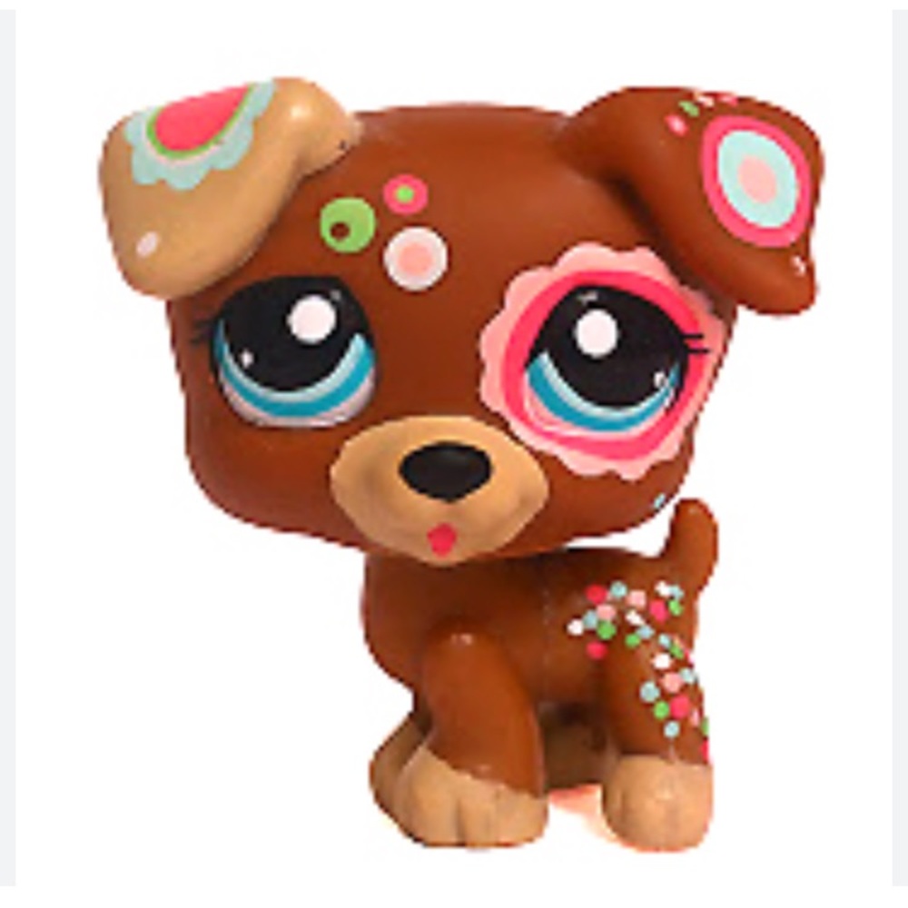 Littlest Pet Shop LPS #1579 Postcard Pets Brown Tattoo Jack Russell Dog